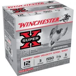 Winchester Shotgun ammunitions 12 Ga 3" #3 Super X Ammunition