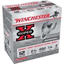 Winchester Shotgun ammunitions 12 Ga 2 3/4" #2 Super-X Ammunition