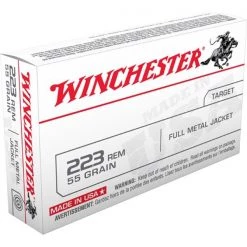 Winchester Rifle ammunitions Full Metal Jacket .223 Remington 55gr Bullets