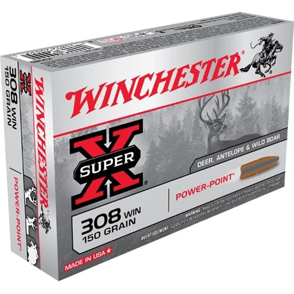 Rifle ammunitions Super X 308 Winchester 150gr Bullets