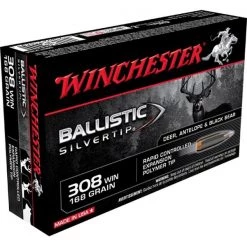 Rifle ammunitions 308 Winchester 168gr Ballistic Silvertip Bullets