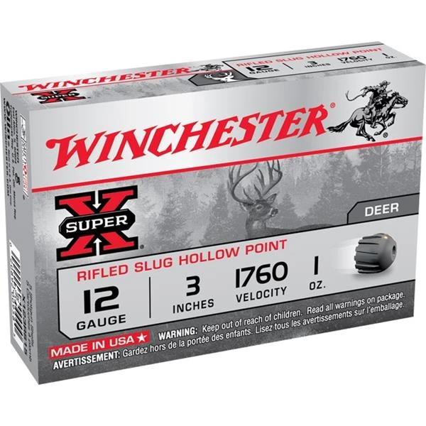 Winchester Buckshot and slugs 12 Ga 3" Super X Ammunition
