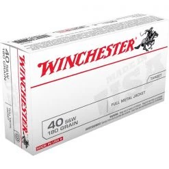 Winchester Handgun ammunitions Full Metal Jacket 40 Smith & Wesson 180gr Ammunition