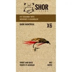 SHOR Fishing Fly tying kits Shor Dark Montreal Fly Kit