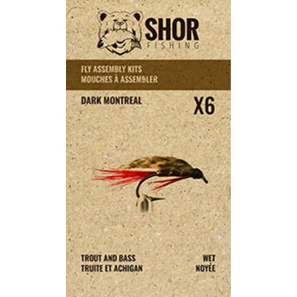 SHOR Fishing Fly tying kits Shor Dark Montreal Fly Kit