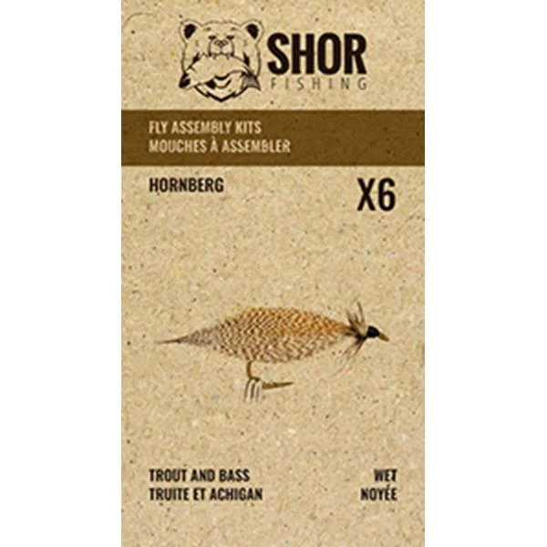 SHOR Fishing Fly tying kits Shor Hornberg Fly Kit