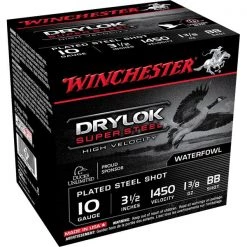 Winchester Shotgun ammunitions 10 Ga 3 1/2" BB Drylok Super Steel Ammunition