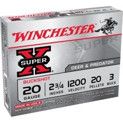 Winchester Shotgun ammunitions 20 Ga 2 3/4" #3 Super X Ammunition